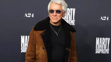 Baz Luhrmann Marty Supreme LA Premiere A24’s Brown Coat (Baz Luhrmann) in Marty Supreme