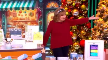 Eileen Sweater Crewneck Felted Wool Sweater worn by Joy Behar as seen in The View on December 19, 2025