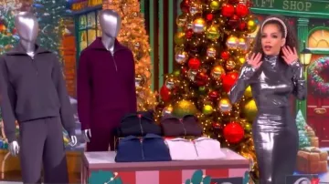 LaQuan Smith Metallic Body-Con Midi-Skirt worn by Sunny Hostin as seen in The View on December 19, 2025