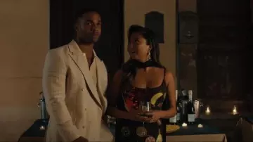 Leslie Amon Sequin Fruit Mini Dress worn by Mindy Chen (Ashley Park) as seen in Emily in Paris (S05E04)