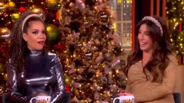 Ba&sh Brady Midi Dress worn by Alyssa Farah Griffin as seen in The View on December 19, 2025