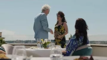 Aquazzura Leopard Print Ring Detail Clutch worn by Bianca (Solenn Le Couviour-Mancini) as seen in Emily in Paris (S05E04)