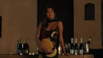 Simon Miller Lemon Clutch worn by Mindy Chen (Ashley Park) as seen in Emily in Paris (S05E04)