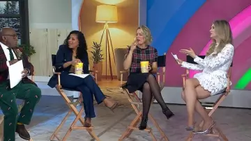 Nadine Merabi Lydia Dress worn by Nikki Novak as seen in Today on December 19, 2025