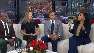 Burberry Bridget Trench Wool Dress worn by Savannah Guthrie as seen in Today on December 19, 2025