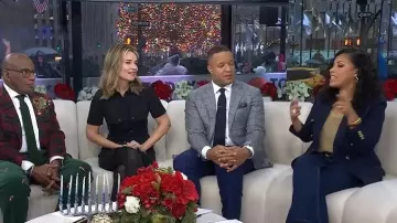 Burberry Bridget Trench Wool Dress worn by Savannah Guthrie as seen in Today on December 19, 2025