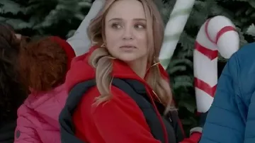 A Make or Break Holiday Hunter King Brown Vest worn by Liv (Hunter King) as seen in A Make or Break Holiday