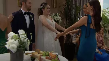 Cocomelody Carly Dress worn by Hope Logan ( Annika Noelle) as seen in The Bold and the Beautiful on December 10, 2025