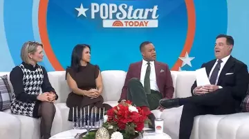 3.1 Phillip Lim Compact Rib Midi Dress worn by Laura Jarrett as seen in Today on December 22, 2025