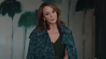 Burberry Long Baroque Viscose Blend Trench Coat worn by Sylvie Grateau (Philippine Leroy-Beaulieu) as seen in Emily in Paris (S05E05)