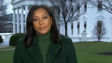 Dkny Walker Coat worn by Rachel Scott as seen in Good Morning America on December 19, 2025