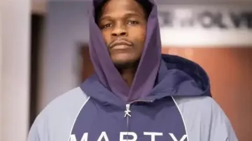 Anthony Edwards Marty Supreme Jacket as seen in Marty Supreme