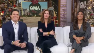 Vanessa Bruno Bell Blouse worn by Morgan Norwood as seen in Good Morning America on December 19, 2025