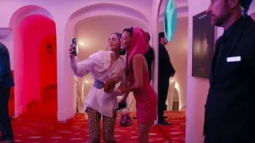 Blazy Shower Rosalia Dress worn by Mindy Chen (Ashley Park) as seen in Emily in Paris (S05E05)