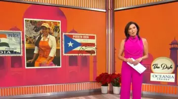 Et Ochs Sienna Jumpsuit worn by Meg Oliver as seen in CBS Mornings on December 21, 2025