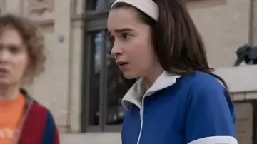Ponies 2026 Emilia Clarke Track Jacket worn by Bea (Emilia Clarke) in PONIES