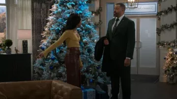 Akira Earned It Faux Leather Maxi Skirt worn by Dani Dupree (Karla Cheatham Mosley) as seen in Beyond the Gates (S01E193)