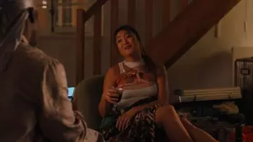 Maison J.Simone Crisscross Top worn by Mindy Chen (Ashley Park) as seen in Emily in Paris (S05E06)