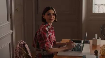 Alexander McQueen Spring 2018 Silk Mini Dress worn by Emily Cooper (Lily Collins) as seen in Emily in Paris (S05E06)