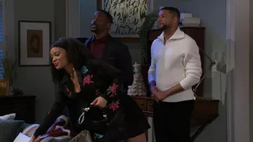 H&M Beaded-Strap Shoulder Bag worn by Eva Thomas (Ambyr Michelle) as seen in Beyond the Gates (S01E195)