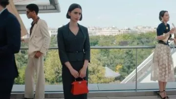 Fendi Peekaboo Iseeu Tote Bag worn by Emily Cooper (Lily Collins) as seen in Emily in Paris (S05E07)