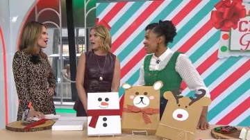 Maeve Tweed Vest worn by Amber Kemp Gerstel as seen in Today on December 23, 2025