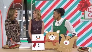 Maeve Tweed Vest worn by Amber Kemp Gerstel as seen in Today on December 23, 2025