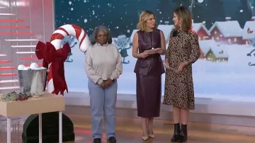 Gucci Horsebit-Detailed Leather Ankle Boots worn by Savannah Guthrie as seen in Today with Jenna & Friends on December 23, 2025