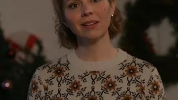 The Christmas Baby 2025 Ali Liebert Floral Sweater