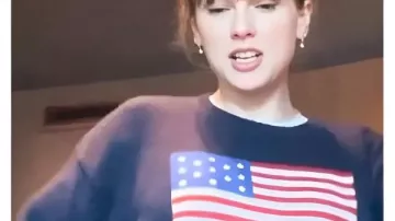 The End Of An Era 2025 Taylor Swift USA Flag Sweater