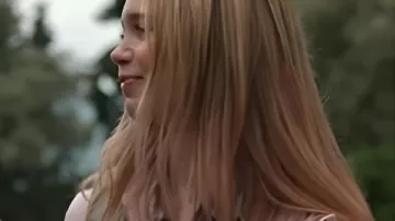 Girl Taken Pink Striped Sleeve Zip Track Jacket worn by Lily Riser (Tallulah Evans) as seen in Girl Taken (S01E06)