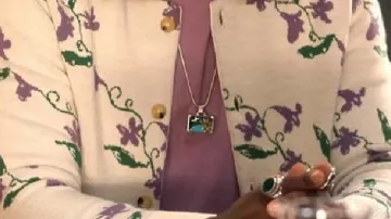 Emily In Paris S05 Samuel Arnold Purple Floral Cardigan