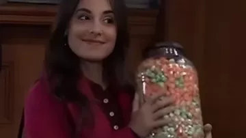 General Hospital 2025 Kristen Vaganos Pink Peacoat as seen in General Hospital