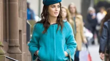 Manteau Diane von Furstenberg de Blair Waldorf (Leighton Meester) dans Gossip Girl (S05E12)