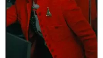 Red Button Down Coat of Elsbeth Tascioni (Carrie Preston) as seen in Elsbeth (S03)