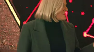 Elsbeth S3 Molly Price Green Single-Breasted Coat worn by (Molly Price) in Elsbeth