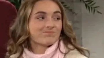 The Young And The Restless 2025 Katie Abbott Leather Sherpa Collar Jacket (Katie Abbott) in The Young and the Restless