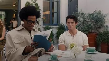 Octobre Editions Rio Polo Shirt worn by Nicolas de Léon (Paul Forman) as seen in Emily in Paris (S05E08)