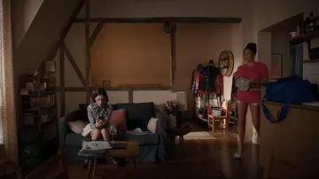 Magda Butrym Crochet Trimmed Knitted Cashmere Shorts worn by Mindy Chen (Ashley Park) as seen in Emily in Paris (S05E09)