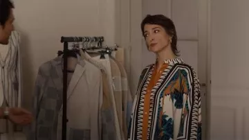 La DoubleJ Florence Place Foulard Shirt worn by Alix Bénézech as seen in Emily in Paris (S05E09)