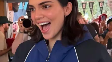 Kendall Marty Supreme Jacket worn by (Kendall Jenner) as seen in Marty Supreme