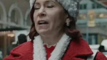 Elsbeth S03 2025 Carrie Preston Red Coat worn by Elsbeth Tascioni (Carrie Preston) as seen in Elsbeth (S03)