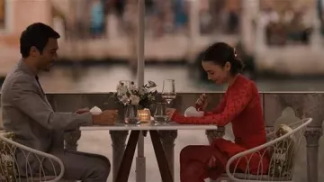 Mesh Mesh Alhambra Bag in Ruby Red worn by Emily Cooper (Lily Collins) as seen in Emily in Paris (S05E10)