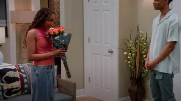 Pacsun Eco Two Tone Indigo Low Rise Baggy Jeans worn by Jazmine Payne (China Anne McClain) as seen in House of Payne (S14E17)