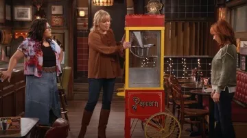 We The Free Piece Of Work Denim Midi Skirt worn by Isabella (Belissa Escobedo) as seen in Happy's Place (S02E05)