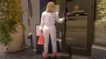 Hermès Birkin Leather Handbag worn by Amanda Frances as seen in The Real Housewives of Beverly Hills (S15E03)