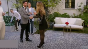 Amina Muaddi Pointed Platform Pumps worn by Dorit Kemsley as seen in The Real Housewives of Beverly Hills (S15E03)