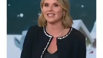 The Today Show 2025 Jenna Bush Hager Black Jacket as seen in Today