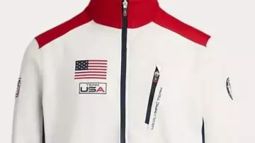 Winter Olympics Team USA 2026 White Track Jacket