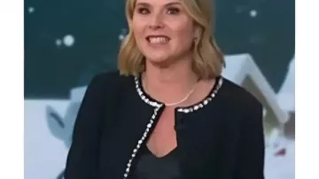 Chaqueta negra de Jenna Bush Hager de The Today Show 2025 llevada por Jenna Bush Hager en Today Show en Today